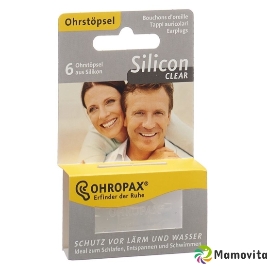 Ohropax Silicon Clear Earplugs 6 pieces buy online