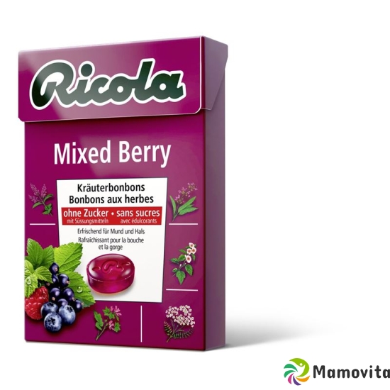 Ricola Mixed Berry Kräuterbonbons ohne Zucker Box 50g buy online