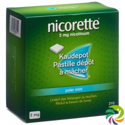 Nicorette Polar Mint Kaudepots 2mg 210 Stück