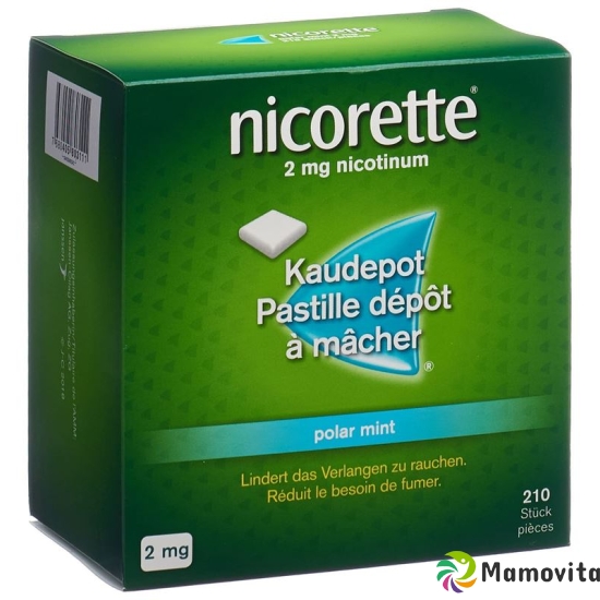 Nicorette Polar Mint Kaudepots 2mg 210 Stück buy online