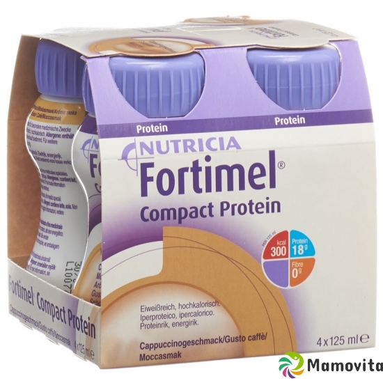 Fortimel Compact Protein Cappuccino 4x 125ml buy online