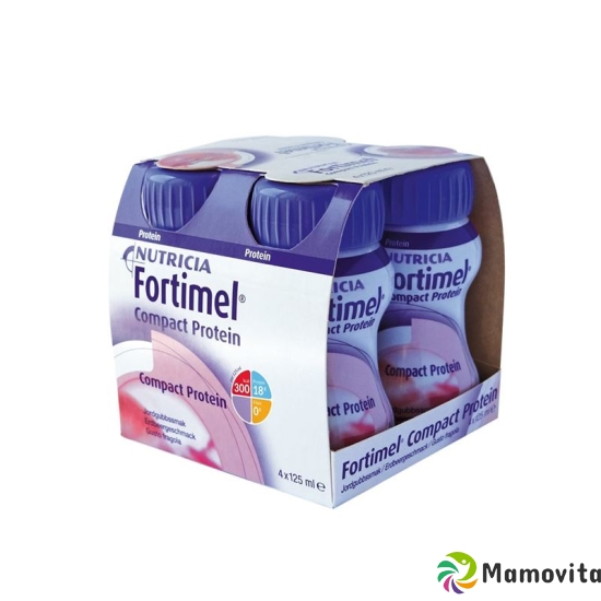 Fortimel Compact Protein Erdbeer 4x 125ml buy online