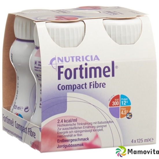 Fortimel Compact Fibre Erdbeer 4x 125ml buy online