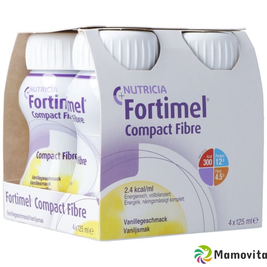 Fortimel Compact Fibre Vanille 4x 125ml buy online