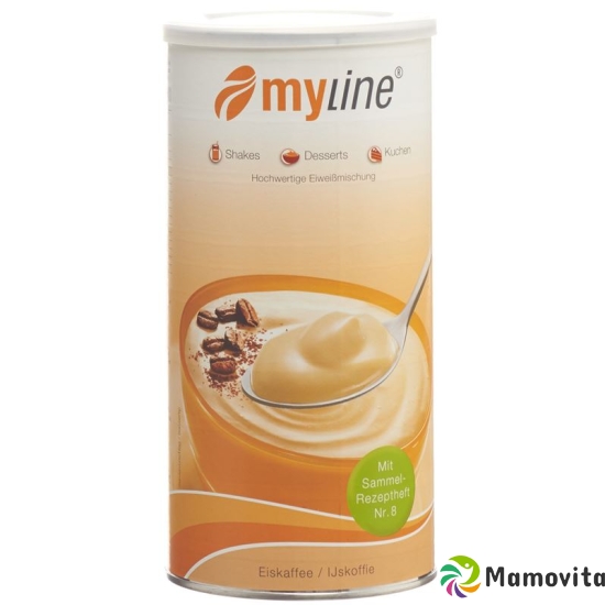 Myline Eiweissmischung mit L-Carnitin Pulver Eiskaffee 400g buy online