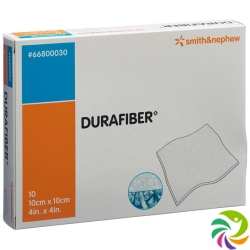 Durafiber Wundauflage 10x10cm Steril 10 Stück