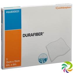 Durafiber Wundauflage 15x15cm Steril 5 Stück