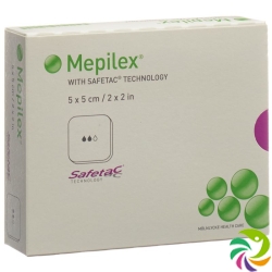 Mepilex Schaumverband Safetac 5x5cm Silikon 5 Stück