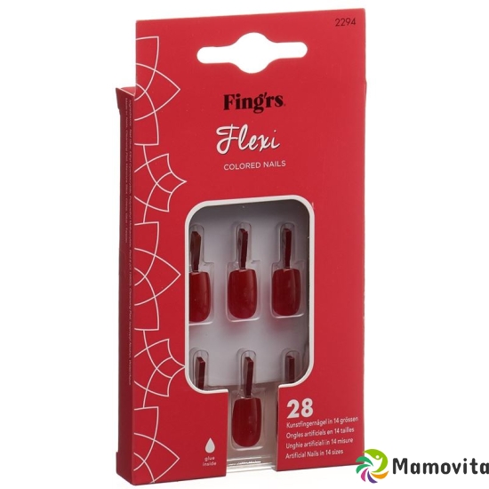 Fingers Flexi Nails Classic Red buy online