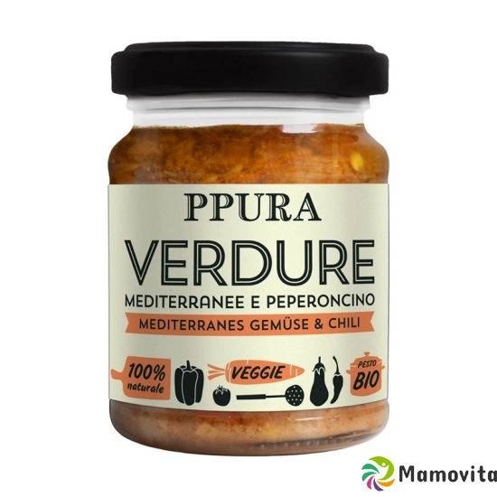 Ppura Pesto Mediterranes Gemüse Chili Bio 140g buy online