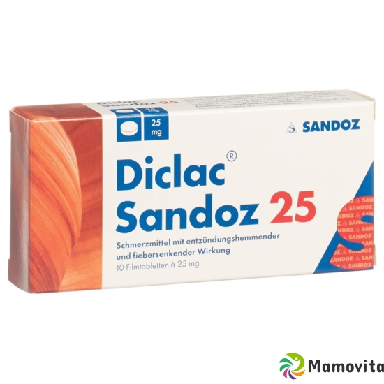 Diclac Sandoz Filmtabletten 25mg 10 Stück buy online