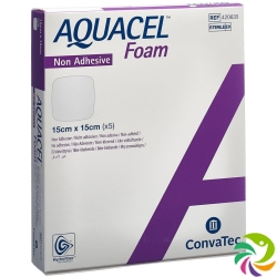 Aquacel Foam 15x15cm Non-Adhesive 5 Stück