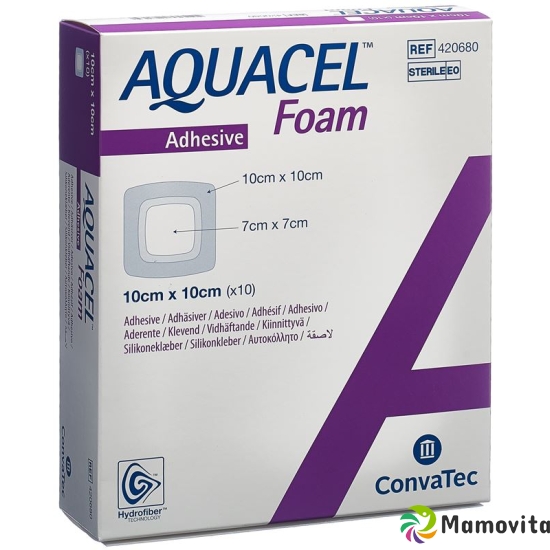 Aquacel Foam 10x10cm Adhesive 10 Stück buy online