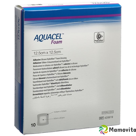 Aquacel Foam 12.5x12.5cm Adhesive 10 Stück buy online