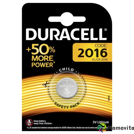 Duracell 2016 Batterie CR2016 3V Lithium Blister buy online