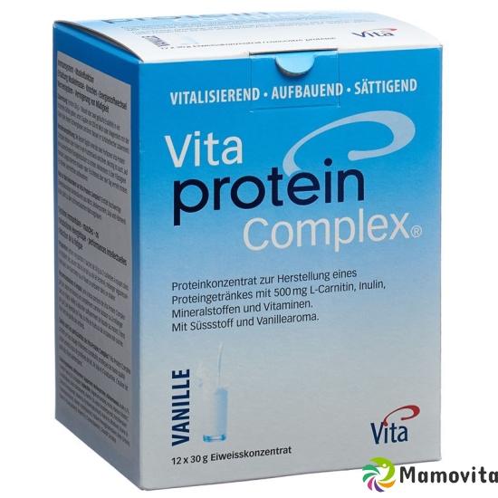 Vita Protein Complex Pulver Vanille 12 Beutel 30g buy online