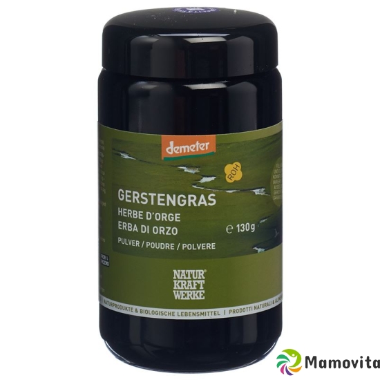 Naturkraftwerke Gerstengras Pulver Demeter 130g buy online