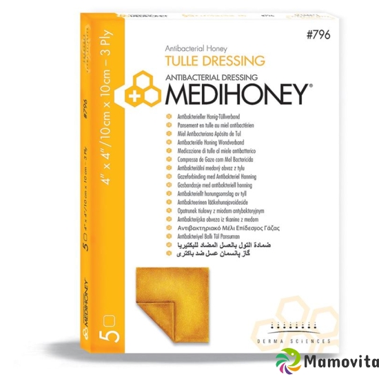 Medihoney Medical Honey Tuell 10x10cm Anti St 5 Stück buy online