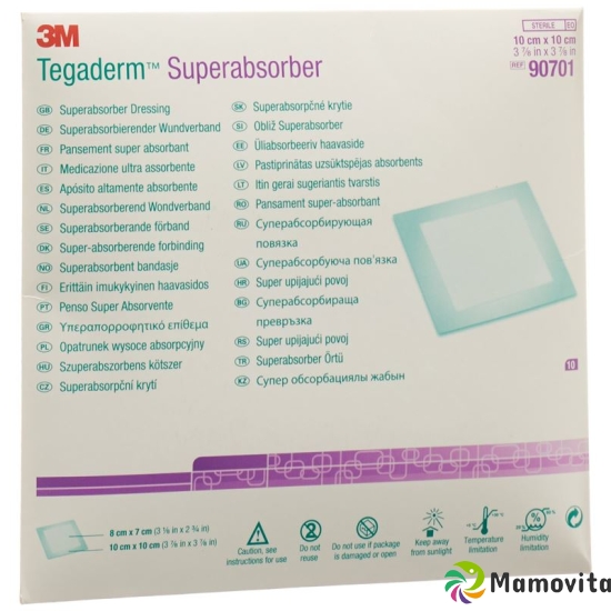 3M Tegaderm Superabsorber 7x8cm/10x10cm 10 Stück buy online