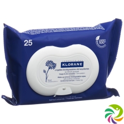 Klorane Removable make-up removal cloths cornflower 25 pieces