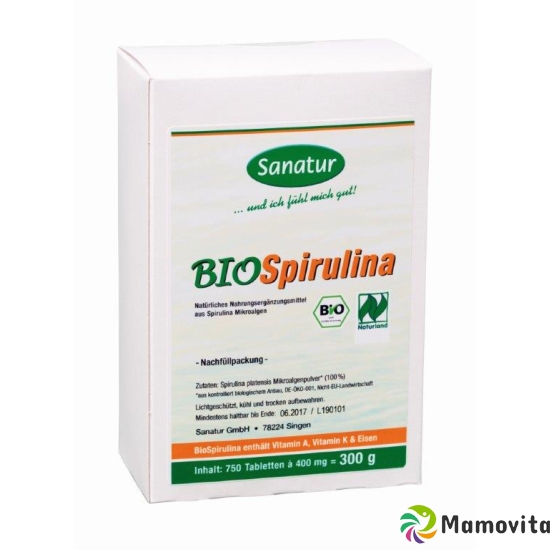 Bio Spirulina Hau Tabletten 400mg Refill 750 Stück buy online