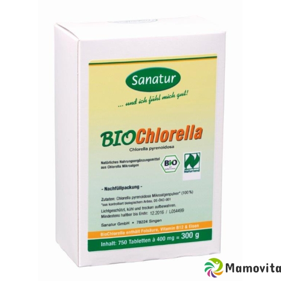 Bio Chlorella Hau Tabletten 400mg Refill 750 Stück buy online