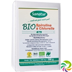 Spirulina&chlorella Hau Bio Tabletten 400mg Re 750 Stück