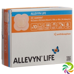 Allevyn Life Adhäsiver Silikonschaumverband 10.3x10.3cm 10 Stück