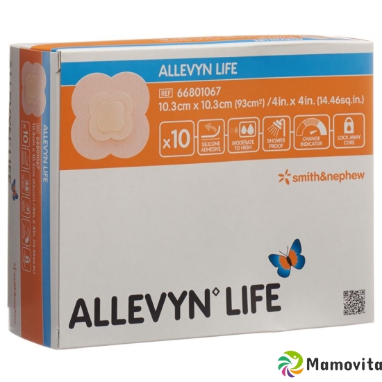 Allevyn Life Adhäsiver Silikonschaumverband 10.3x10.3cm 10 Stück buy online