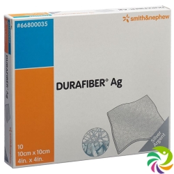 Durafiber Ag Wundauflage 10x10cm Steril 10 Stück