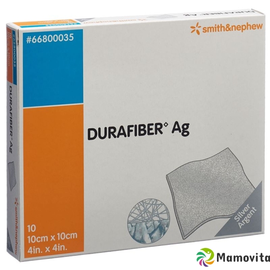 Durafiber Ag Wundauflage 10x10cm Steril 10 Stück buy online