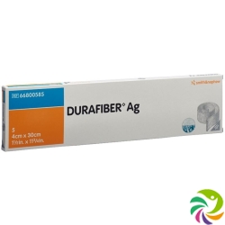 Durafiber Ag Wundauflage 4x30cm Steril 5 Stück