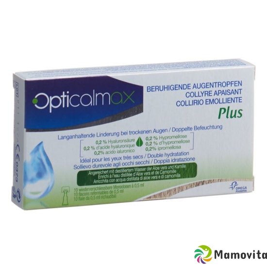 Opticalmax Beruhigende Augentropfen Plus 10x0.5ml buy online