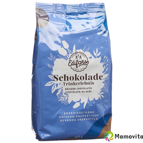 Edifors Trinkschokoladengranulat mit Bierhefepulver Refill 600g buy online