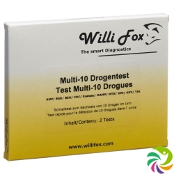 Willi Fox Drug Test Multi 10 drugs Urine 2 pcs