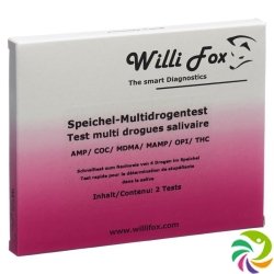 Willi Fox drug test saliva drug Multi 6 2 pcs