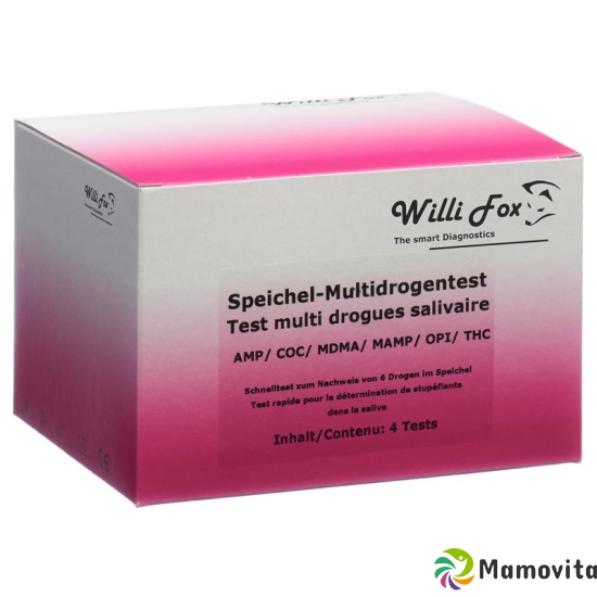 Willi Fox drug test saliva drug Multi 6 4 pcs buy online