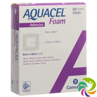 Aquacel Foam 8x8cm Adhesive 10 Stück