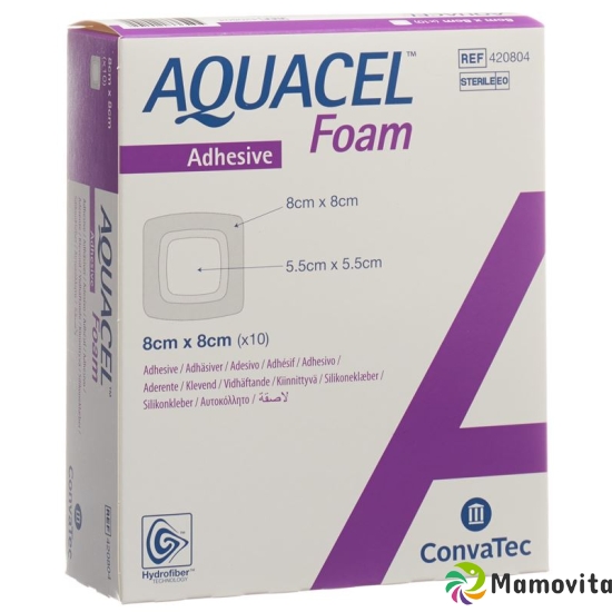 Aquacel Foam 8x8cm Adhesive 10 Stück buy online