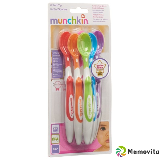 Munchkin Löffel Lang Griff M Weichen Spitzen 6 Stück buy online