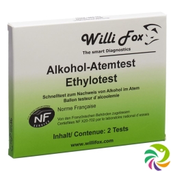 Willi Fox Alkoholtester 2 Stück