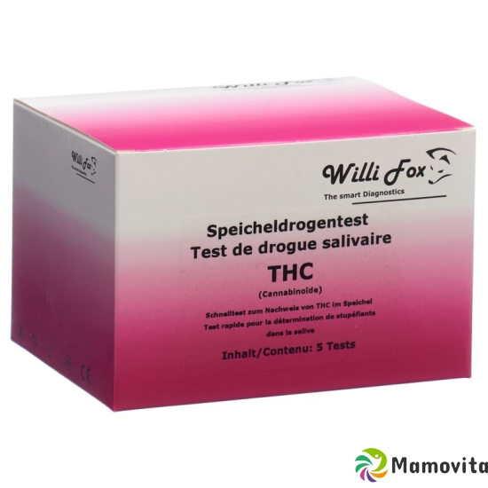 Willi Fox drug test THC saliva 5 pcs buy online