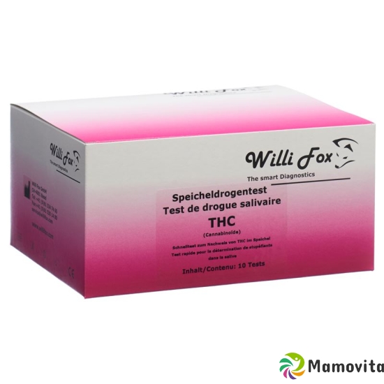 Willi Fox drug test THC saliva 10 pcs buy online