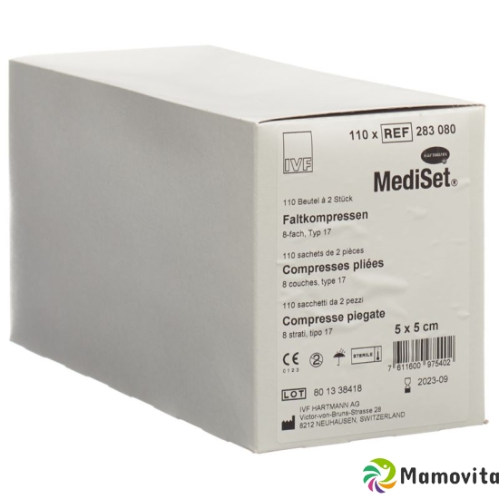 MediSet Faltkompressen 5x5cm Typ 17 8-fach 2 Stück buy online