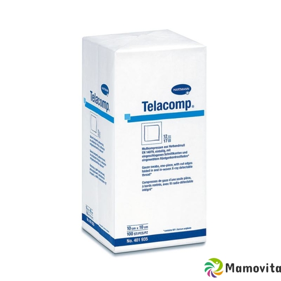 Telacomp 10x10cm Steril 12 Fach 16x 10 Stück buy online