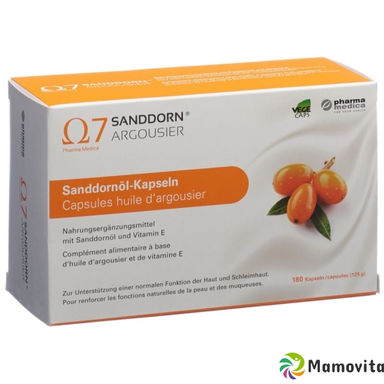 Ω7 Sanddorn Argousier Sea Buckthorn Oil Capsules 180 Caps buy online