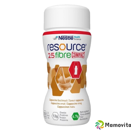 Resource 2.5 Fibre Compact Drink Cappuccino 4x 125ml buy online