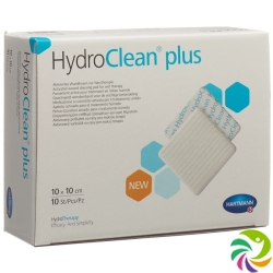 Hydroclean Plus Wundkissen 10x10cm 10 Stück