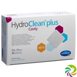 Hydroclean Plus Wundkissen 7.5x7.5cm Cavity 10 Stück