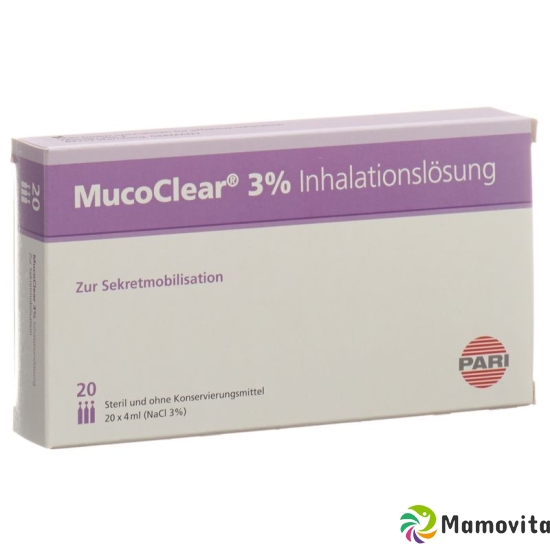 Pari Mucoclear Inhalationslösung 3% NaCl 20 Ampullen 4ml buy online